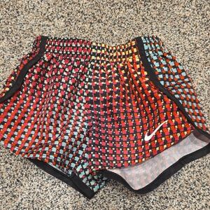 Nike Women's Vibrant Checkered Athletic Shorts